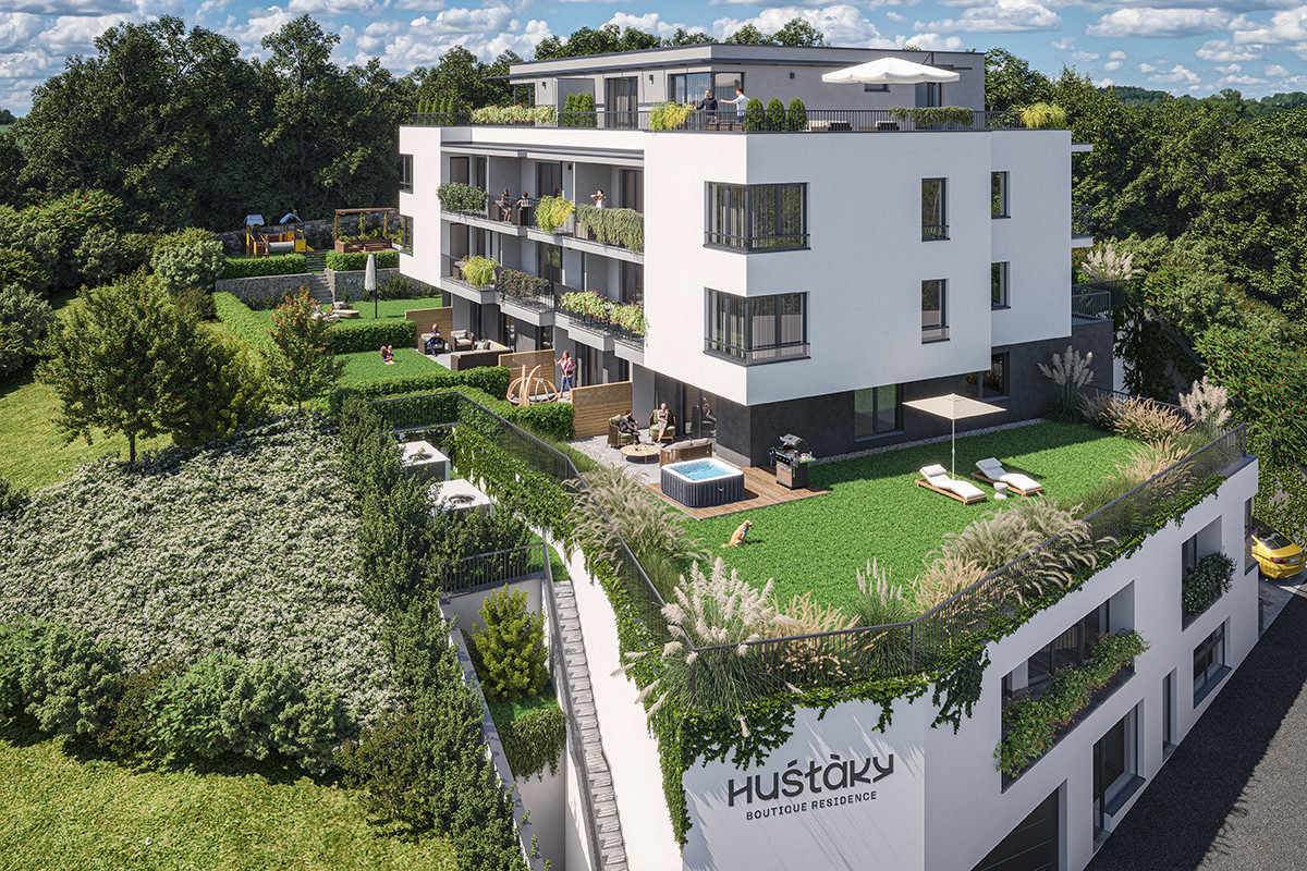 3 izbový byt s loggiou v projekte Huštáky Boutique Residence