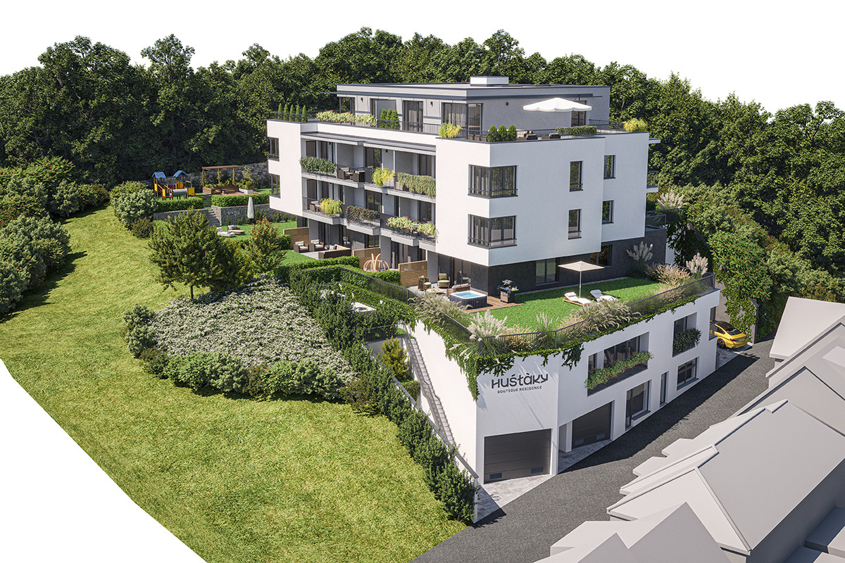 3 izbový byt s predzáhradkou v projekte Huštáky Boutique Residence