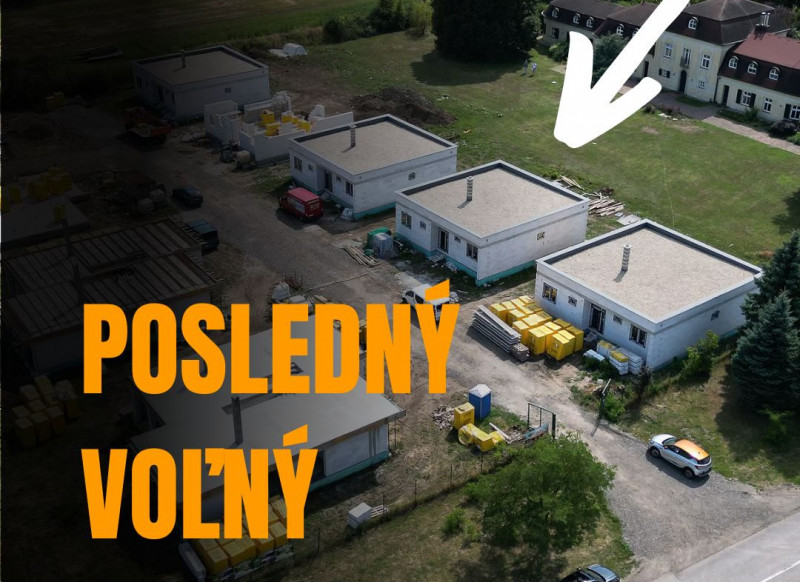 Posledný voľný bungalov - Rezidencia pri kaštieli, obec Sokoľany