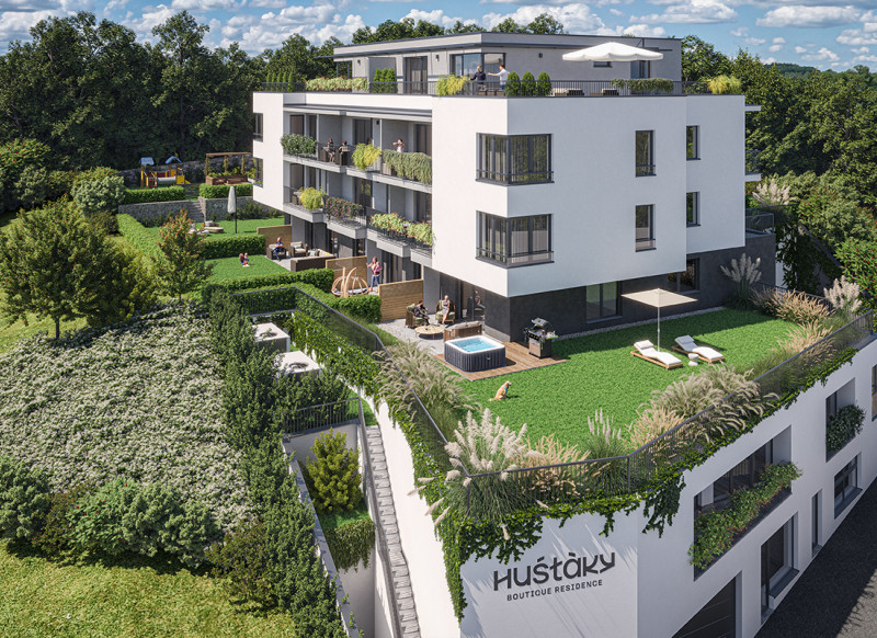 3 izbový byt s loggiou v projekte Huštáky Boutique Residence